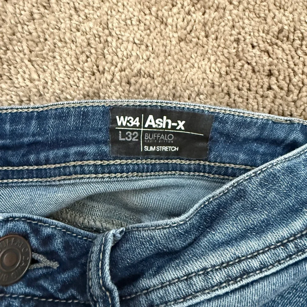 Buffalo David Bitton Ash-X Men’s Jeans 34x32 Slim Stretch Denim